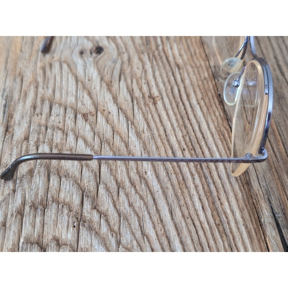 Vintage Logo Paris Eyeglasses Frames Mod 110 Silver Tone Half Rim 53-16 135 - Picture 6 of 16